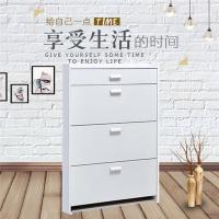 门口超薄鞋柜翻斗白色简约现代带抽屉门厅柜玄关柜鞋橱鞋架17com