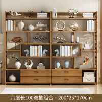 高档博古架实木中式书架多宝阁书柜隔断置物架古董架展示柜茶叶柜[3月15日发完]