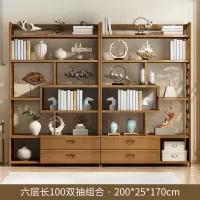 高档博古架实木中式书架多宝阁书柜隔断置物架古董架展示柜茶叶柜[3月15日发完]