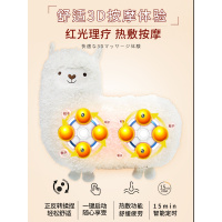 羊驼日式按摩枕器毛绒玩具抱枕公仔娃娃可爱睡觉熊生日女生