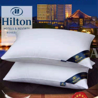 希尔顿枕头五星级酒店专用枕芯一对装家用双人护颈椎助睡眠单人男