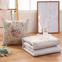 保时捷玛莎拉蒂抱枕被子两用欧式靠垫被午睡靠枕折叠汽车用靠背垫