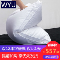 五星级酒店95匈牙利大朵白鹅绒全绒枕单人枕芯进口颈椎羽绒枕头