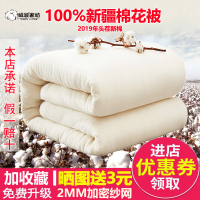 绒淑新疆棉被棉絮纯棉花被芯垫被单人床垫被子冬棉胎被褥子秋冬被
