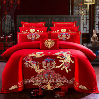 维科正品婚庆四件套大红纯棉结婚床单被套全棉床上用品床罩网红