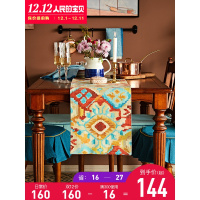 蜡笔派印第安桌旗名族风电视柜美式轻奢茶几旗布餐桌长条桌旗巾