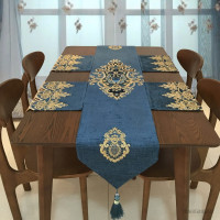 美式桌旗欧式高档餐桌布艺北欧茶几旗布中式电视柜旗布床尾巾