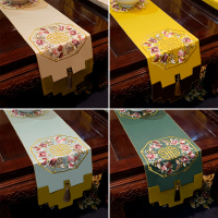 现代新中式中国风古典桌旗客厅餐桌茶几玄关电视柜盖布床尾巾定制