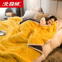 北极绒加厚三层珊瑚绒毯子冬季羊羔绒毛毯被子保暖单双人学生盖毯