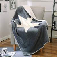 [出口韩国]双面毛毯法兰绒冬季空调毯办公室午睡毯加厚沙发盖毯