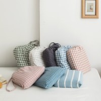 简约全棉水洗棉旅行睡袋 小清新格子床单出差宾馆酒店隔脏床单