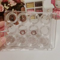 简约近视隐形眼镜盒6副装多副装美瞳盒子大收纳盒双联伴侣盒