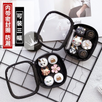 隐形眼镜盒动物近视眼镜盒美瞳伴侣盒多个装双联盒包可爱美瞳盒子