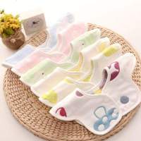 婴儿口水巾围嘴宝宝防水儿童圆形婴儿吸水加厚小孩大号360度 1条装 防水.卡通款(女宝)