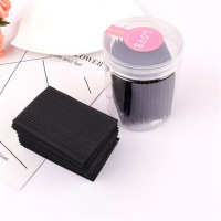 加长刘海贴盒装女孩魔法发贴简约头发儿童成人黑色固定碎发沾发帖 (2片装)普通版-简约刘海贴-黑色 OP