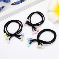 【1-100实惠装】韩版红珠发绳儿童发圈头饰橡皮筋女皮套扎头马尾 彩珠10条（疯抢价）