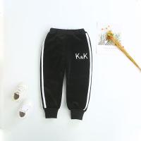 0-6岁儿童裤子男女童保暖运动裤双面加绒宝宝加绒小孩裤子秋冬款 好品质加绒黑色 18码2-2岁半85-9