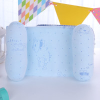 婴儿定型枕防偏头枕头透气头型矫正偏头0-1岁新生儿 宝宝纠正偏头 钻石绒调节款蓝色