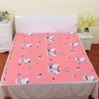 婴儿隔尿垫大号防水可洗尿布新生儿童月经垫一次性床单宝宝用品 粉色KT猫 () 70*90cm