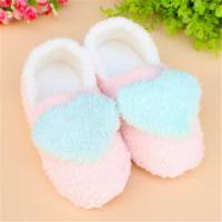 月子鞋秋冬季防滑包跟产妇产后用品春秋季厚底冬季厚款孕妇拖鞋子 爱心蓝色 S码(36/37)