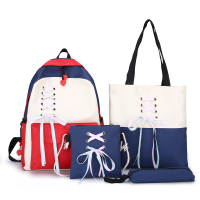 欧思途学院风双肩包女背包2020新款韩版潮帆布时尚百搭女士旅行大包包女0009