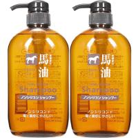 马油防脱洗发水日本Horse Oil马油无硅油洗发水 滋润去屑600ml*2