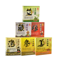 好店精选金泰康足浴泡脚粉6盒组合6种功效 藏红花艾老姜百瑶汤苦参 浴足剂沐足植物本泡脚包