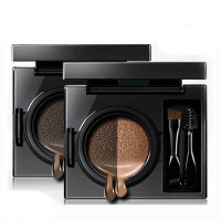 新款 双色气垫染眉膏 持久防水保湿眉粉自然不易晕染彩妆