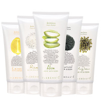 新款本洗面奶女芦荟大米学生男补水保湿清洁控油泡沫洁面膏