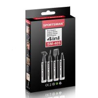 新款 电动鼻毛修剪器男士迷你剃须刀四合一多功能套鬓修眉 黑色四合一405