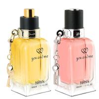 【专营店】新款 依蔓丽莎品牌好质量我和你香水女士50ML持久淡香48小时诱惑同款