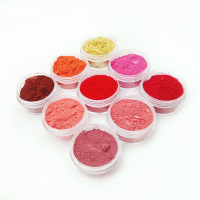 新款 口红色粉diy纯手天然植物原料手自制2019流行成品色粉食用1g