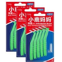 小鹿妈妈牙缝刷齿间刷牙缝清洁器正畸牙刷牙间刷细滑口腔护理L型10支/盒 指定款5盒[请备注]