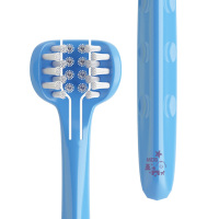 牙缝帅三面婴儿牙刷1-2-3-6岁软毛幼儿宝宝乳牙口腔清洁儿童训练刷牙