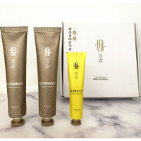 台湾百念左手牙膏周百念左手香牙膏 凤梨酵素天然植物本 礼品套装 无氟240g