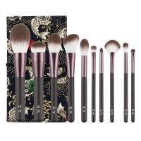 小灰灰化妆刷雨潼化妆刷[小灰灰/小仙女10支全套]散粉腮红眼影高光工具 小灰灰一套(10支)+刷包+刷网 人造纤维