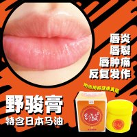 雨肌野骏口唇炎润唇膏脱皮修护膏修复角质烂嘴角干裂唇部护理