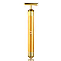 24k色金电动棒脸部按摩器仪器 神器咬肌按摩棒 非瘦膏1 金色