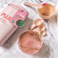 泰国PUJI海藻面膜小颗粒沐心享然补水保湿提亮肌肤孕妇用送碗和勺