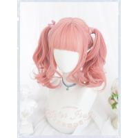 洛丽塔假发【桃粉之间】lolita洛丽塔女原宿lo假毛层次感双马尾粉色 桃粉之间