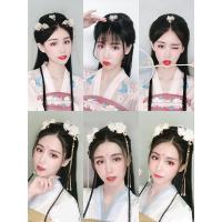 古装电视剧同款假发古装假发汉服造型假发女盘发包古风发饰麻花辫子垫发牛角发髻套装