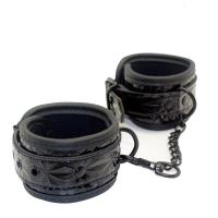 阿芙拉 情侣夫妻情趣 SM另类用品 3D钻石纹路皮革