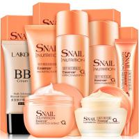 送礼袋莱蔻蜗牛护肤化妆品5件套装深层保湿补水遮瑕隐形毛孔提亮肤色防伪