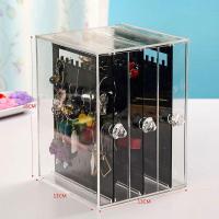 耳环盒子透明整理耳钉亚克力耳饰饰品防尘挂架展示项链首饰收纳盒