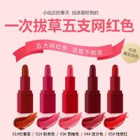 健美创研 魅惑炫彩唇膏套装礼盒 口红不色不沾杯持久保湿不脱妆 显色防水唇纹 学生款可爱少女 唇彩2g*5支