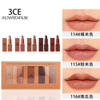 3CE Eunhye House3ce12色哑光口红秋冬量版南瓜色丝绒雾面唇膏哑光口红不沾杯不色