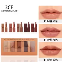 3CE Eunhye House3ce12色哑光口红秋冬量版南瓜色丝绒雾面唇膏哑光口红不沾杯不色