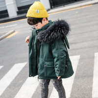 儿童羽绒服男童中长款2020新款韩版洋气中小童装宝宝冬季加厚外套