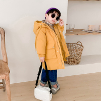 儿童羽绒服男童中长款女童加厚外套冬韩版童装中大童小孩宝宝冬装
