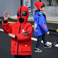 男童外套2020新款冬装蜘蛛侠衣服中大童儿童连帽拉棉服奥特曼童装